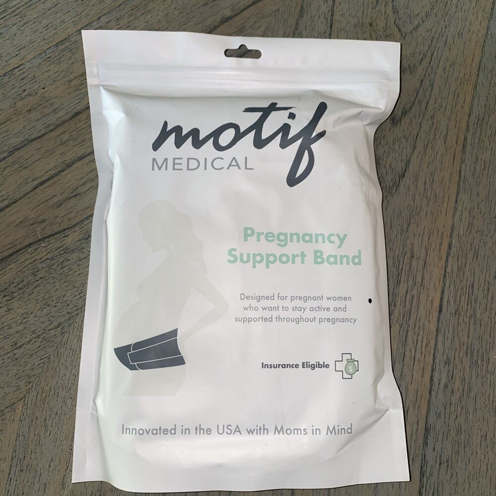 NEW Motif Medical Pregnancy Support Band Size Large White
